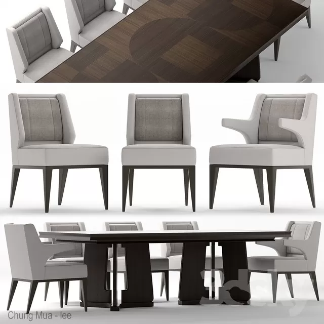 DECOR HELPER – KITCHEN – TABLE SET 3D MODELS – 292