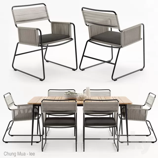 DECOR HELPER – KITCHEN – TABLE SET 3D MODELS – 298