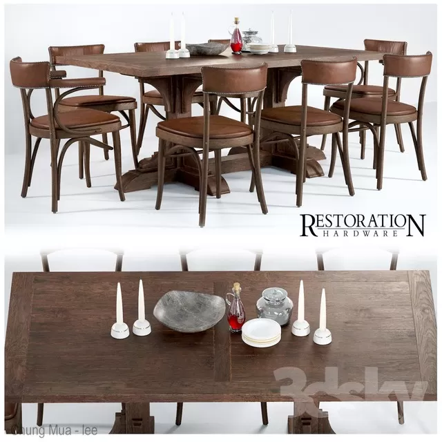 DECOR HELPER – KITCHEN – TABLE SET 3D MODELS – 312