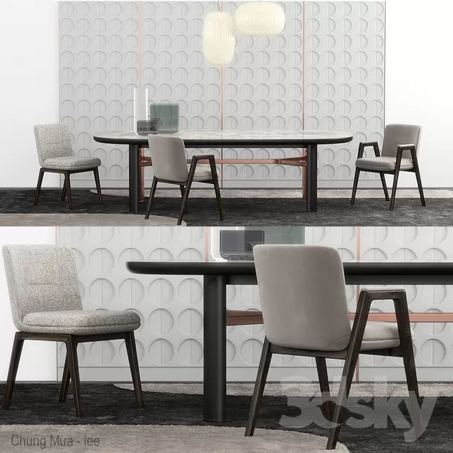 DECOR HELPER – KITCHEN – TABLE SET 3D MODELS – 328