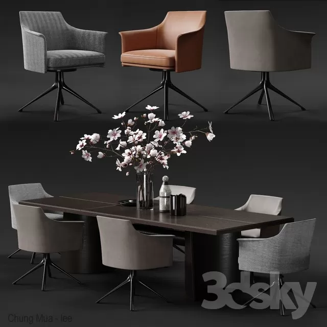 DECOR HELPER – KITCHEN – TABLE SET 3D MODELS – 331