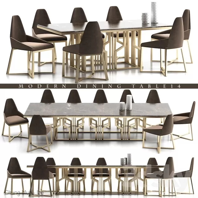 DECOR HELPER – KITCHEN – TABLE SET 3D MODELS – 336