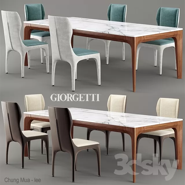 DECOR HELPER – KITCHEN – TABLE SET 3D MODELS – 362