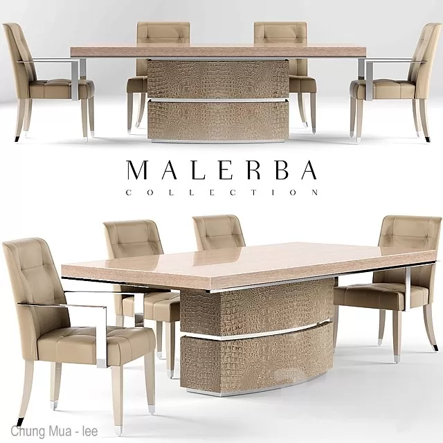 DECOR HELPER – KITCHEN – TABLE SET 3D MODELS – 368