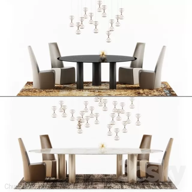 DECOR HELPER – KITCHEN – TABLE SET 3D MODELS – 38