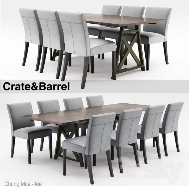 DECOR HELPER – KITCHEN – TABLE SET 3D MODELS – 402