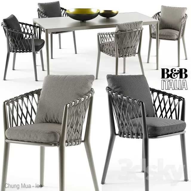 DECOR HELPER – KITCHEN – TABLE SET 3D MODELS – 403