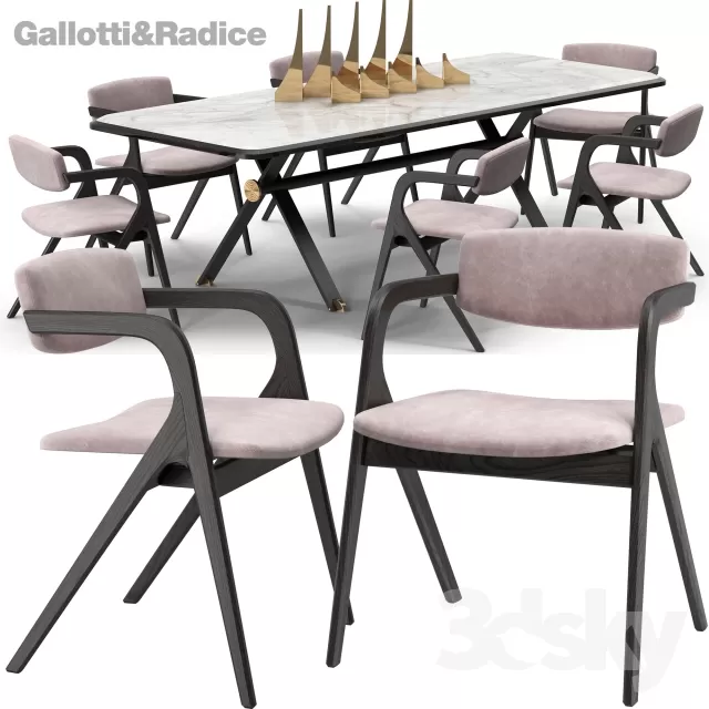 DECOR HELPER – KITCHEN – TABLE SET 3D MODELS – 42