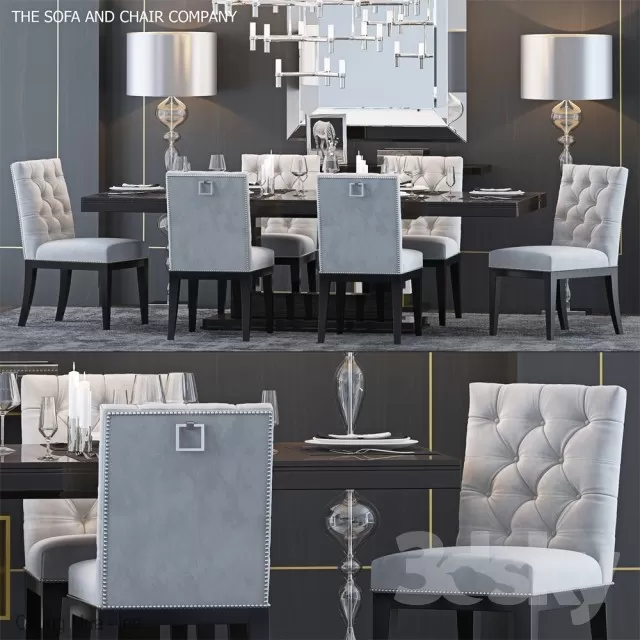 DECOR HELPER – KITCHEN – TABLE SET 3D MODELS – 419