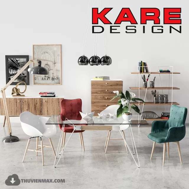 DECOR HELPER – KITCHEN – TABLE SET 3D MODELS – 45