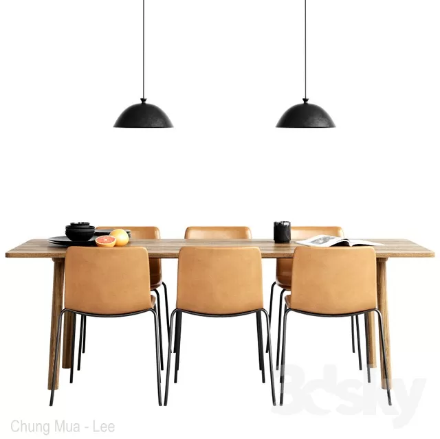 DECOR HELPER – KITCHEN – TABLE SET 3D MODELS – 473