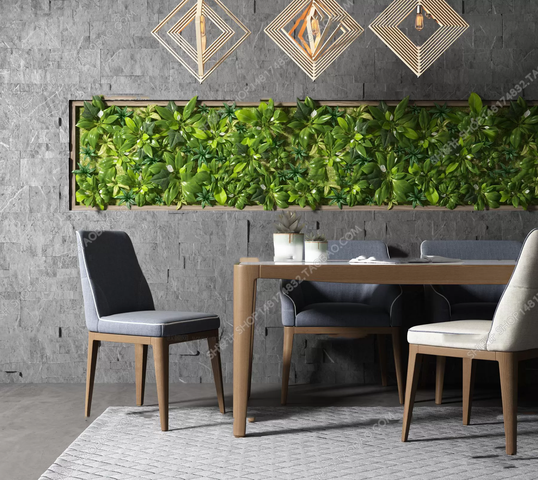 DECOR HELPER – KITCHEN – TABLE SET 3D MODELS – 78