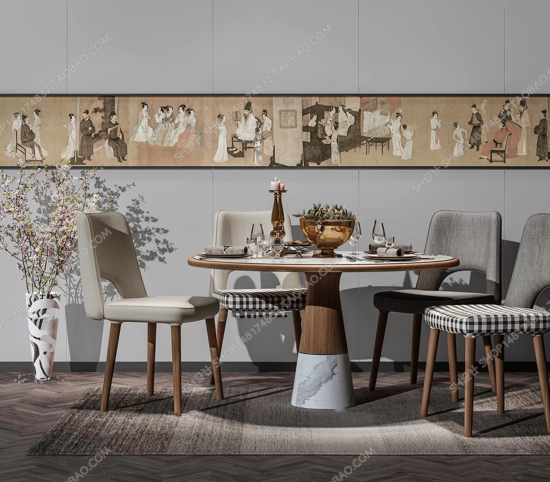 DECOR HELPER – KITCHEN – TABLE SET 3D MODELS – 97