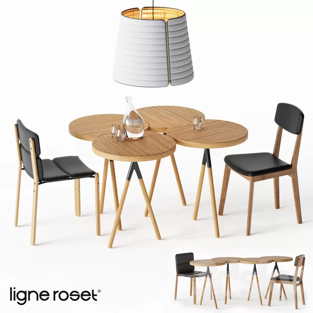 DECOR HELPER – KITCHEN – TABLE SET – CIRCLE 3D MODELS – 13