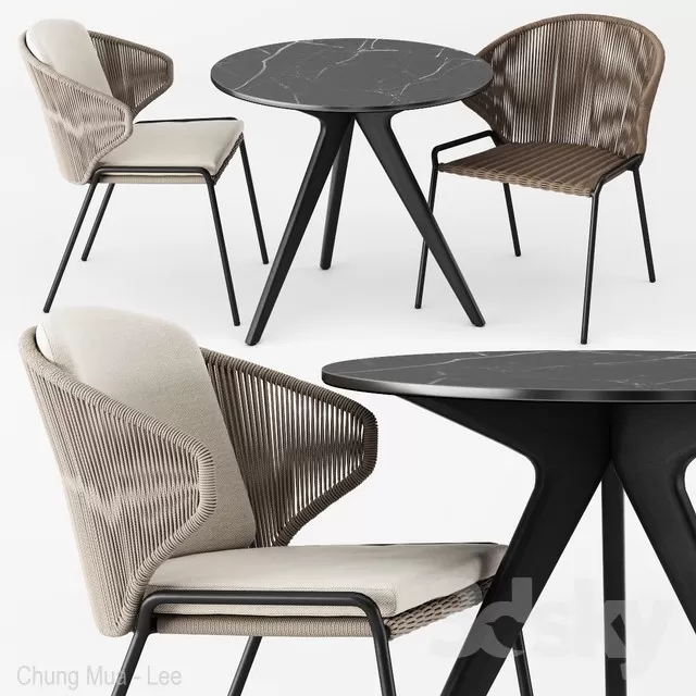 DECOR HELPER – KITCHEN – TABLE SET – CIRCLE 3D MODELS – 59