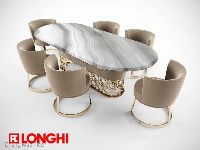 DECOR HELPER – KITCHEN – TABLE SET – CIRCLE 3D MODELS – 76