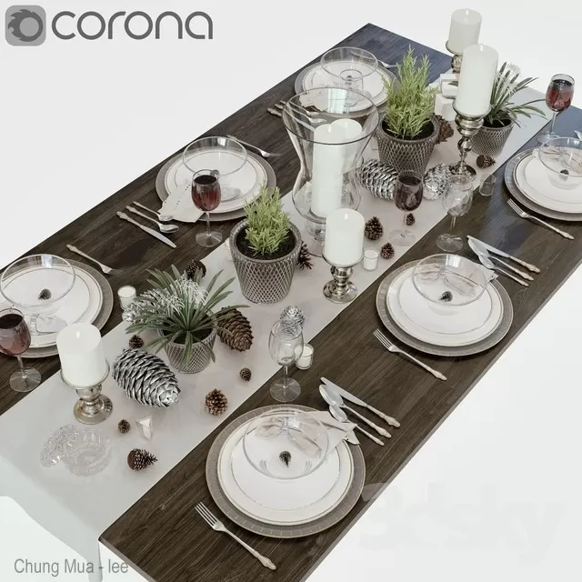 DECOR HELPER – KITCHEN – TABLEWARE 3D MODELS – 122