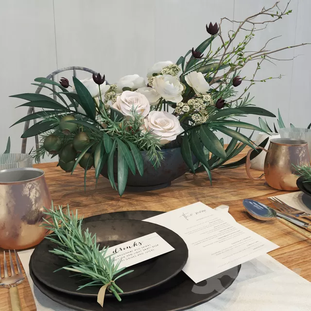 DECOR HELPER – KITCHEN – TABLEWARE 3D MODELS – 3