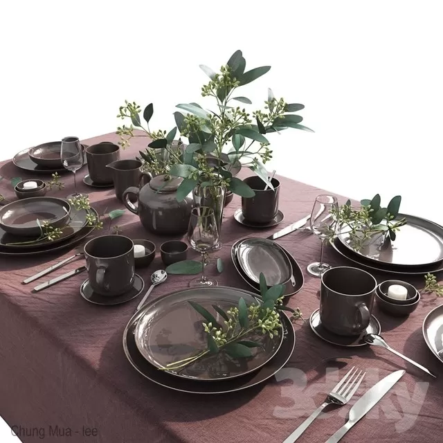 DECOR HELPER – KITCHEN – TABLEWARE 3D MODELS – 35