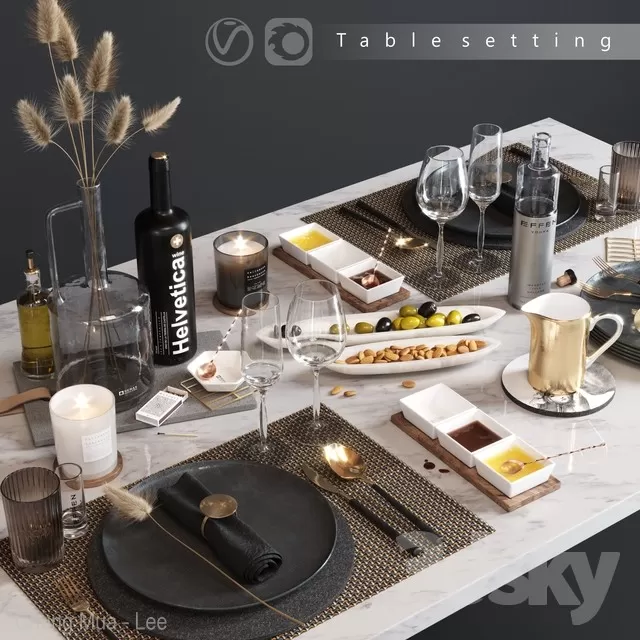 DECOR HELPER – KITCHEN – TABLEWARE 3D MODELS – 8