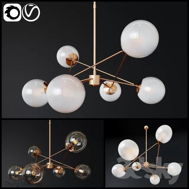 DECOR HELPER – LIGHT – CEILING 3D MODELS – 738