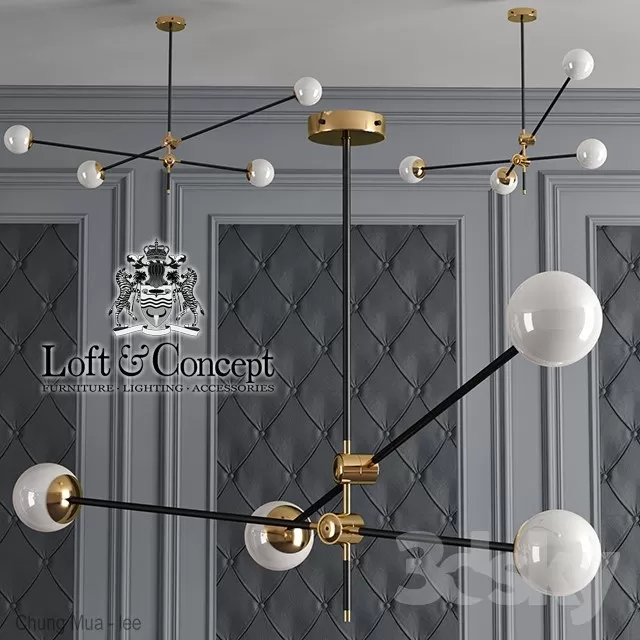 DECOR HELPER – LIGHT – CEILING 3D MODELS – 765