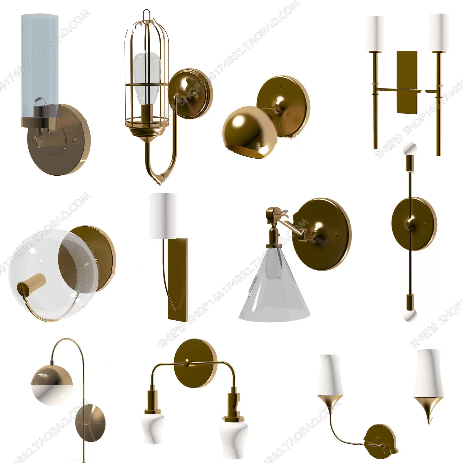 DECOR HELPER – LIGHT – WALL 3D MODELS – 6