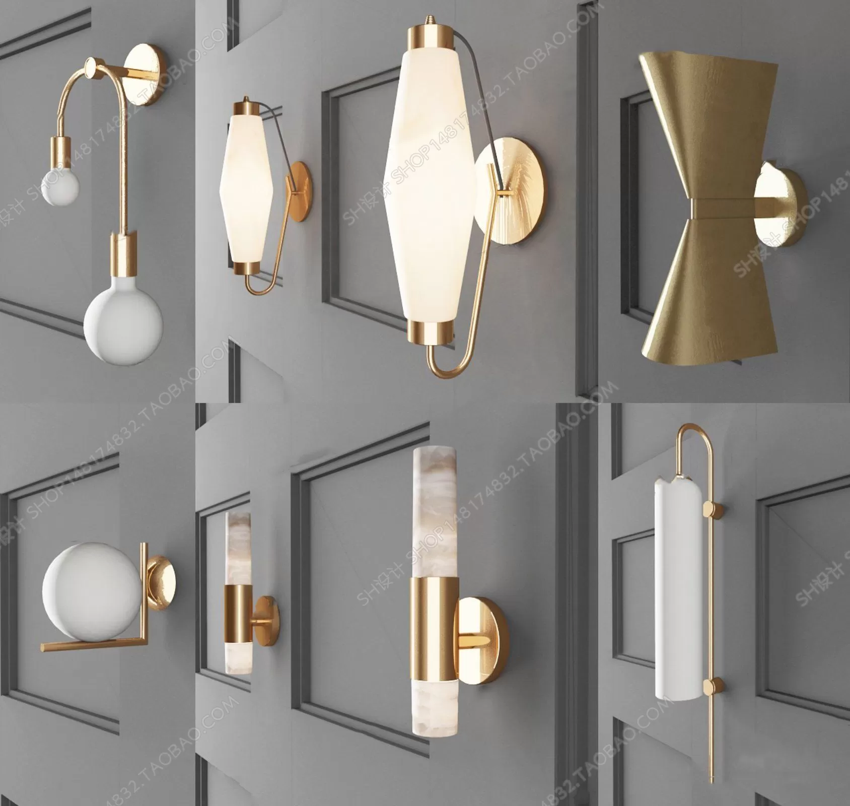 DECOR HELPER – LIGHT – WALL 3D MODELS – 80