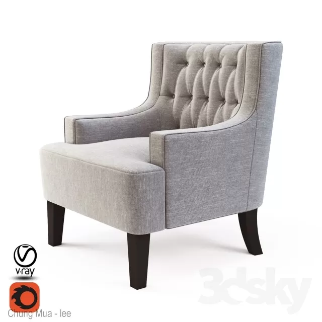 DECOR HELPER – LIVING ROOM – ARMCHAIRS 3D MODELS – 129