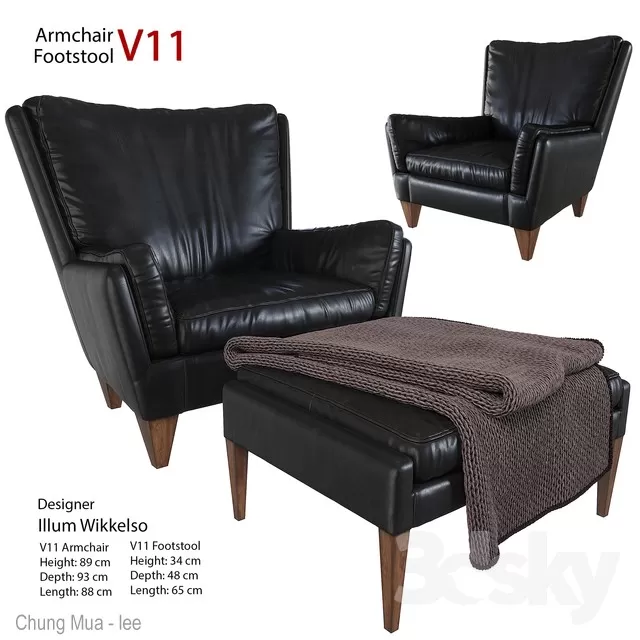 DECOR HELPER – LIVING ROOM – ARMCHAIRS 3D MODELS – 162