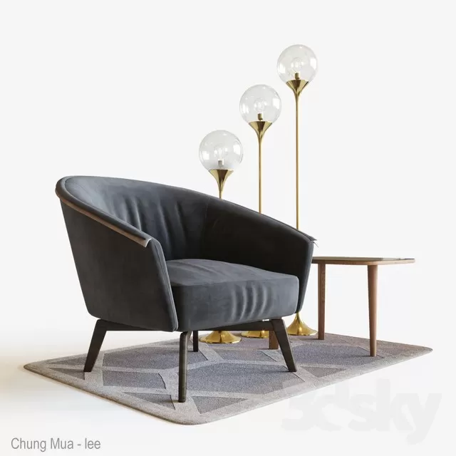 DECOR HELPER – LIVING ROOM – ARMCHAIRS 3D MODELS – 196