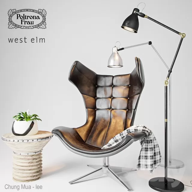 DECOR HELPER – LIVING ROOM – ARMCHAIRS 3D MODELS – 203