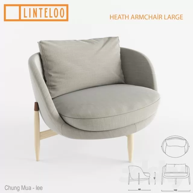 DECOR HELPER – LIVING ROOM – ARMCHAIRS 3D MODELS – 250