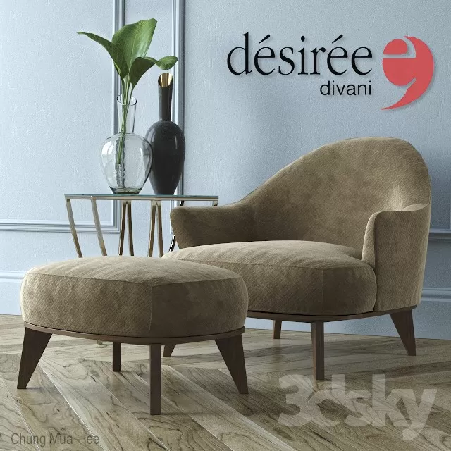 DECOR HELPER – LIVING ROOM – ARMCHAIRS 3D MODELS – 266