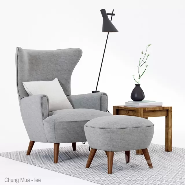 DECOR HELPER – LIVING ROOM – ARMCHAIRS 3D MODELS – 269