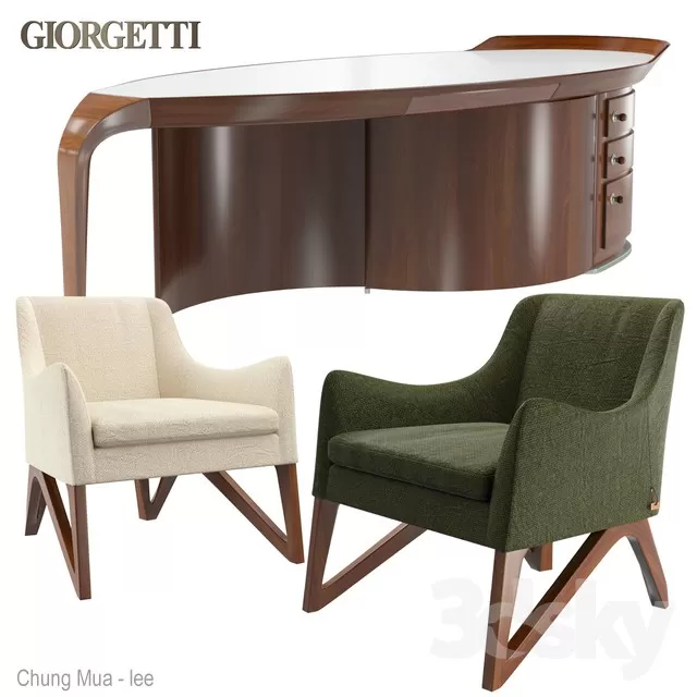 DECOR HELPER – LIVING ROOM – ARMCHAIRS 3D MODELS – 281