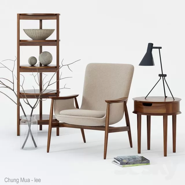 DECOR HELPER – LIVING ROOM – ARMCHAIRS 3D MODELS – 292