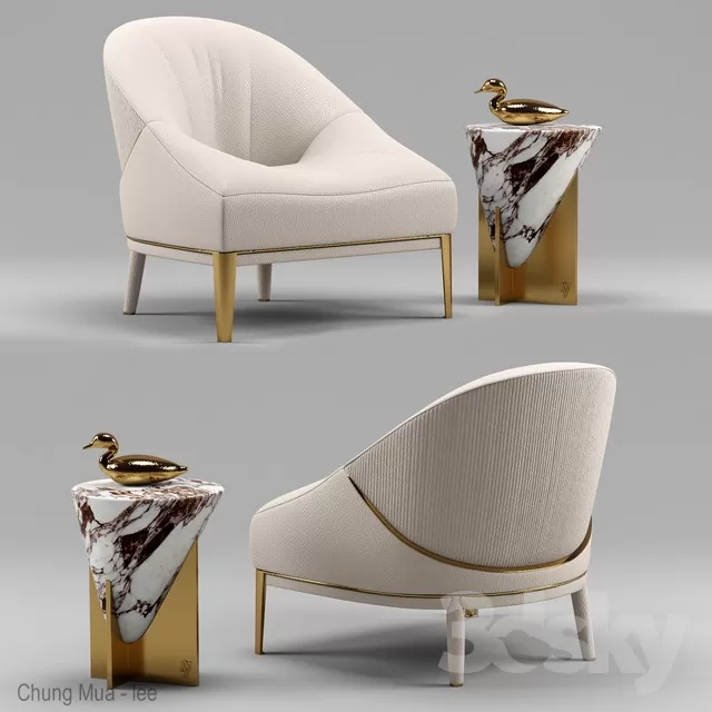 DECOR HELPER – LIVING ROOM – ARMCHAIRS 3D MODELS – 293