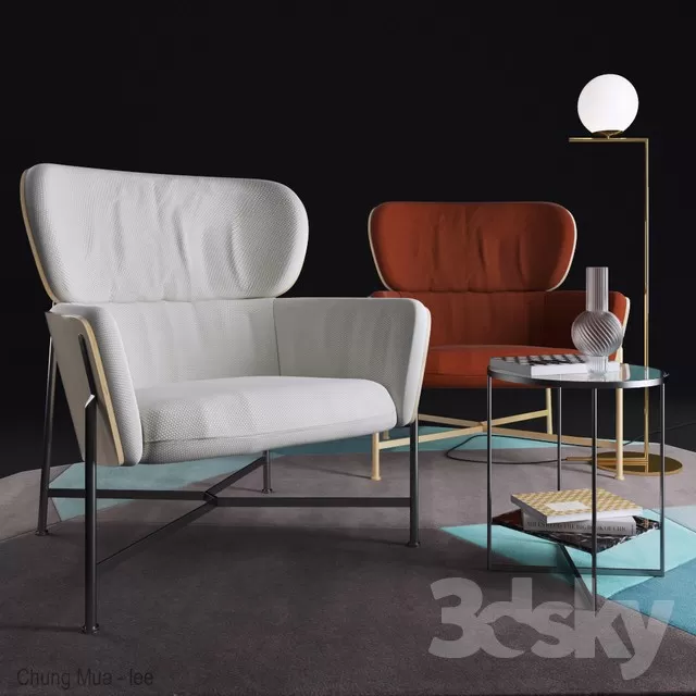 DECOR HELPER – LIVING ROOM – ARMCHAIRS 3D MODELS – 301