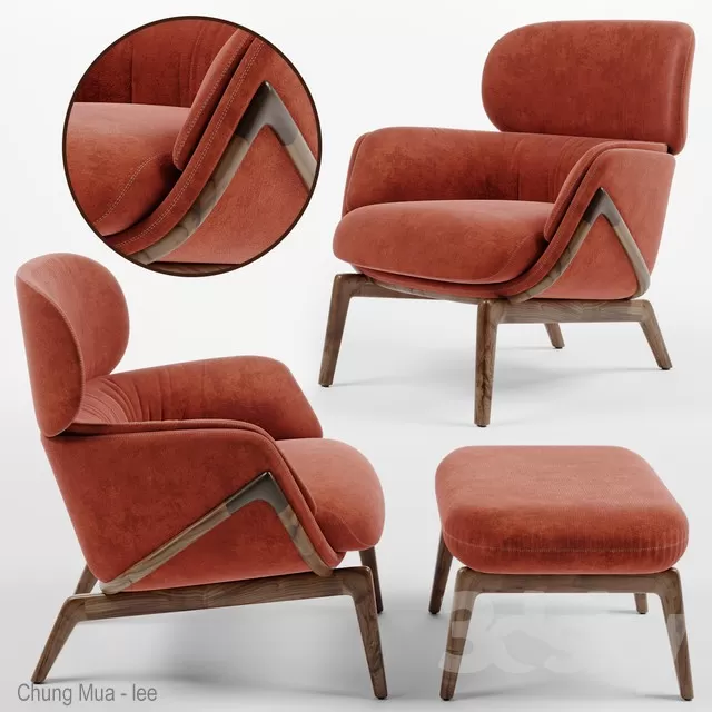 DECOR HELPER – LIVING ROOM – ARMCHAIRS 3D MODELS – 302