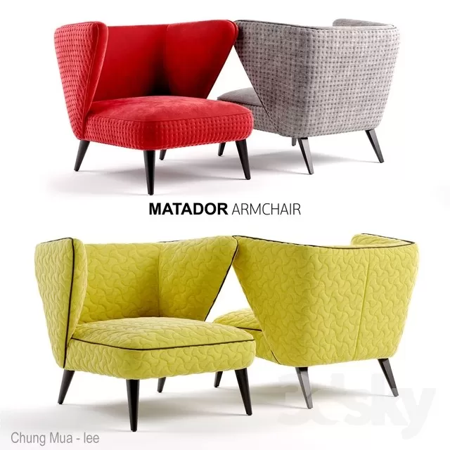 DECOR HELPER – LIVING ROOM – ARMCHAIRS 3D MODELS – 312