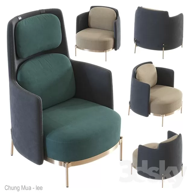 DECOR HELPER – LIVING ROOM – ARMCHAIRS 3D MODELS – 313