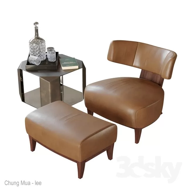 DECOR HELPER – LIVING ROOM – ARMCHAIRS 3D MODELS – 318