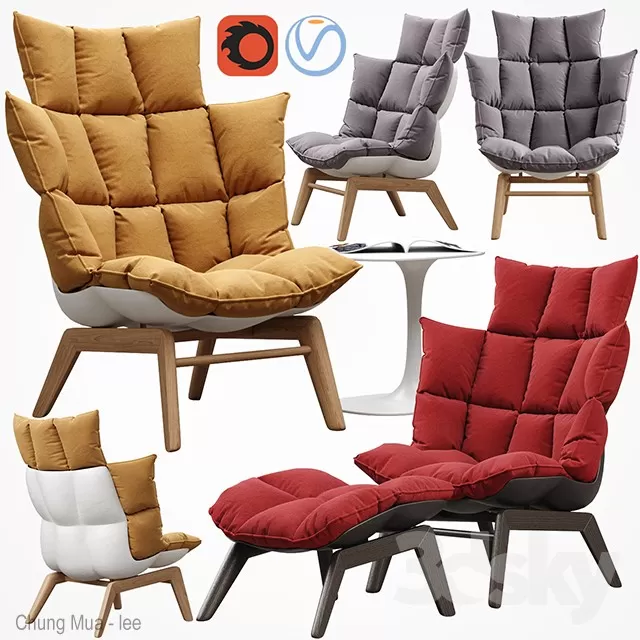 DECOR HELPER – LIVING ROOM – ARMCHAIRS 3D MODELS – 323