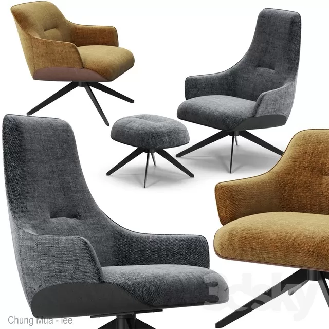 DECOR HELPER – LIVING ROOM – ARMCHAIRS 3D MODELS – 330