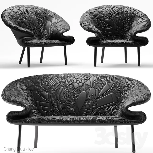 DECOR HELPER – LIVING ROOM – ARMCHAIRS 3D MODELS – 343