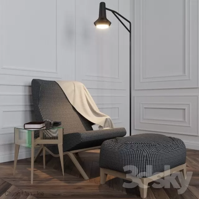 DECOR HELPER – LIVING ROOM – ARMCHAIRS 3D MODELS – 373