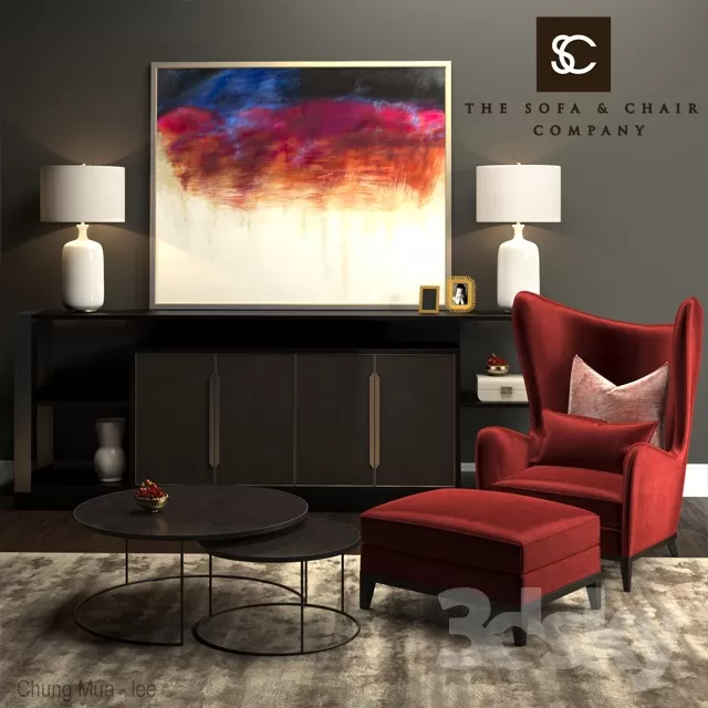 DECOR HELPER – LIVING ROOM – ARMCHAIRS 3D MODELS – 280