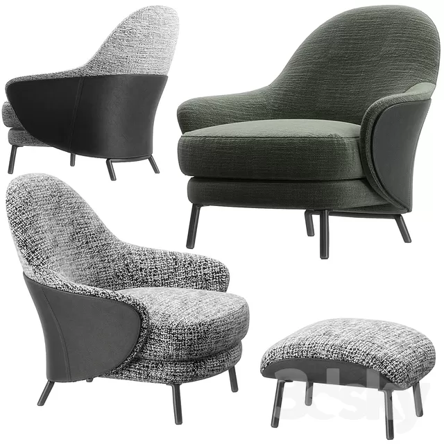 DECOR HELPER – LIVING ROOM – ARMCHAIRS 3D MODELS – 65