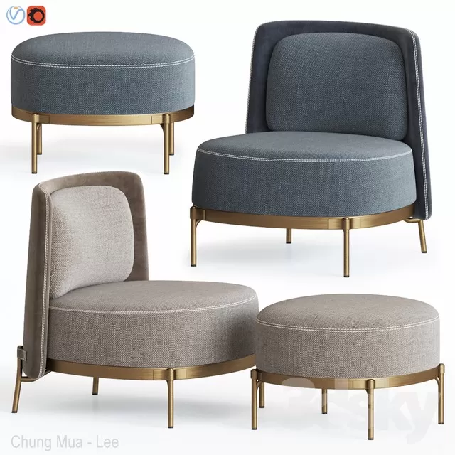 DECOR HELPER – LIVING ROOM – ARMCHAIRS 3D MODELS – 68